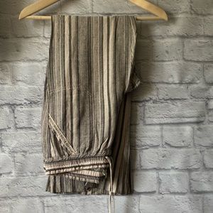 Striped linen pants